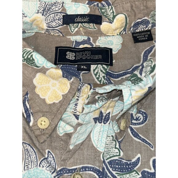 Vintage Reyn Spooner Classic Aloha Hawaiian Shirt XL 100% Cotton - Picture 1 of 4